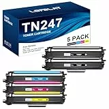 LOFBLAT TN-243CMYK TN247 Toner für Brother MFC L3750CDW TN-247 TN243 Toner für Brother MFC-L3750CDW DCP-L3550CDW MFC-L3770CDW HL-L3210CW HL-L3230CDW MFC-L3730CW DCP-L3517CDW TN243CMYK TN243 5er-Pack