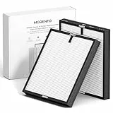 MORENTO Original Luftreiniger-Ersatzfilter, echter HEPA-Filter, kompatibel mit MR5866, für 99,97% der Luftschadstoffe, Geruch und Rauch, Originalversion, 2 Stück