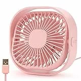 benpen USB Tischventilator Leise Klein,360° Mini Ventilator Grow,Small Table Fan Mit 3 Stufe,BüRo Ventilator,keiner USB Lüfter pflanzen ventilator Schreibtisch Schlafzimmer Zuhause im Freien PC