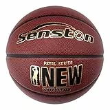Senston PU Indoor/Outdoor Basketball Größe 7 Arena Training Erwachsene Anfänger Basketbälle mit Inflator