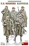 MiniArt 35245 1:35 Fig. US Soldaten m. Regenkeidung(5)-originalgetreue Nachbildung, Modellbau, Plastik Bausatz, Basteln, Hobby, Kleben, Modellbausatz, Zusammenbauen, unlackiert