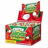 Center Shock Rolling Cherry, Box mit 100 Kaugummis, extra-sauer mit Kirsch-Geschmack, geeignet für Geburtstag, Pinata, Candy-Bar & Weihnachten, 400g