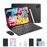 DOOGEE Tab A9 Pro Android 15 Tablet 10 Zoll 20GB RAM + 128GB ROM(2TB TF) Unisoc T310 6580mAh 8MP + 5MP Tablet mit Tastatur, Stift, Maus, Hülle, Schutzfolie/Face ID/ 5G WiFi/ 3,5mm Kopfhörerbuchse