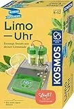 KOSMOS 658090 Limo-Uhr, Erzeuge Strom aus Limonade, Uhr mit Batterie selbst Bauen, Experimentierset für Kinder ab 8 Jahre zu Elektro-Chemie, Experimentierkasten, kleines Geburtstagsgeschenk
