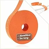 Klettband Kabelbinder Klett [Wiederverwendbar] 3m x 15mm Klettverschluss & Klett Kabelbinder für Kabelmanagement - Klettkabelbinder & Klettbänder - Cable Ties & Zip Ties für Büro, Haushalt & Outdoor