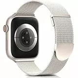Higgs Ersatzarmband Kompatibel mit Apple Watch Armband 46mm 45mm 44mm 42mm 41 mm 40mm 38mm 49mm, Magnetisch Einstellbar Edelstahl Metall Armbänder für iWatch SE3 2 Series 11 10 9 8 7 6 5 4 Ultra3 2 1