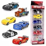 Zaloife Spielzeugauto Set, 6 Pack Kinderidee Spielfahrzeuge Toy Cars Autos, Lightning Spielzeugauto Geschenk für Kinder ab 3 Jahre