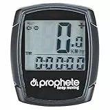 Prophete Fahrradcomputer Basic – 9 Funktionen, kabelgebunden, große Anzeige, wassergeschützt, einfache Montage, ideal für Freizeit und Alltag