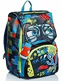 SJ Rucksack, Schulranzen für Grundschule, ab 1. Klasse, Schulrucksack mit Doppelfach, Extra Volumen; Geräumige Schultasche für Mädchen und Jungen, mehrfarbig/Muster