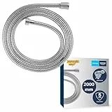 GROHE Vitalioflex, Duschschlauch aus Metall 2,00m (flexibler knickfester Brauseschlauch für die Dusche, druckbeständig, universaler Anschluss, keine Dichtungsringe notwendig), chrom, 22103000