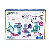 Learning Resources Naturwissenschaften in der Vorschule – Laborset für Kinder (Pink), Experimentierkasten für Kinder, mit 10 Experimenten, Mint-Spielzeug für Vorschulkinder, Messbecher, 3+