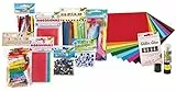 folia 50999 - Bastel-Bundle XXL, großes Bastel-Set mit umfangreichem Bastel-Zubehör für Kinder, Kreativ-Set als Geschenk für Mädchen und Jungen, DIY Bastel-Spaß für die ganze Familie