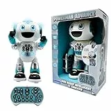 Lexibook, Powerman Advance, Ferngesteuerter Roboter, interaktives Spielzeug für Kinder, Gehen, Tanzen, spielt Musik, produziert und erzählt Geschichten, Lernquiz, programmierbar, ROB28FR