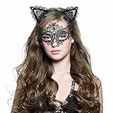 Lelengder Haarband mit Katzenohren und Spitze, Maskerade-Set, süß, sexy und bequem, Stirnband mit Ohren, Haarbänder, Katzenmasken, Damenmaske, Spiel, Stirnband, Kostümzubehör für Damen