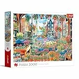 Trefl – Blumenladen in Amsterdam – 2000 Teile – DIY-Puzzle, kreative Unterhaltung, klassisches Puzzle für Erwachsene und Kinder ab 14 Jahren