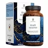 NATURTREU® Magnesium Komplex hochdosiert - Komplex mit: Magnesiumcitrat, Bisglycinat, Magnesium Malat und Magnesiumoxid - Vegan - 180 Kapseln