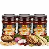 Real Thai Massaman Curry Paste 227g Glas – 3er Pack - thailändische Massaman Currypaste für Currygerichte, ohne Zusatzstoffe, ideal mit Kokosmilch, Gemüse, Fleisch oder Fisch, traditionellen Geschmack