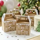 Ginger Ray MLC-137 House Geschenkboxen mit personalisierten Aufklebernamen, 4 Stück