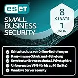ESET Small Business Security | 8 devices | 1 year | Antivirus, Safe Banking, Safe Browsing, Ransomware-Behebung, VPN, Secure Data, Safe Server | Activation key by email