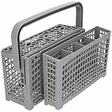 Kenekos - 2 in 1 Besteckkorb teilbar für ALLE Spülmaschinen Geschirrspüler variabel geeignet für Bosch Siemens Miele AEG Neff 23,0 cmx(8,5+4,5 cm)13,5cm Spülkorb hitzebeständig verstärkter Kunststoff