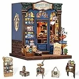 Cutefun Book Nook Kit - DIY Häuser Kit und EIN 3D-Puzzle mit led-leuchten für Jugendliche und Erwachsene(Journey Trace Bookshop)