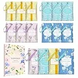 SCENTORINI Duftsäckchen, Baumwolle, Leinen, Lavendel, Vanille Duftsachets für Schubladen, Schränke, Autos, Raumduft, Beseitigung von Gerüchen, 16
