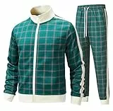 W JIANWANG Jogginganzug Trainingsanzug Herren Sportanzug Fußball Sporthose für Gym Tracksuit Atmungsaktiv Hausanzug 3801-M