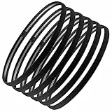 6 Stück Elastisches Sport Haarband für Damen & Herren - Dünn, rutschfest für Yoga, Fußball, Joggen