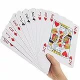 GOODS+GADGETS Jumbo Pokerkarten in XXL - Riesige Poker Spielkarten Gigantisches Kartenspiel mit 52 Karten (XXL)