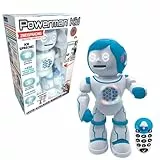 Lexibook Powerman Kid - Pädagogischer und zweisprachiger deutsch/englischer Roboter - Gehend Sprechend Tanzend Singendes Spielzeug - STEM Programmierbares Erzählen Erstellen von Geschichten - ROB90DE
