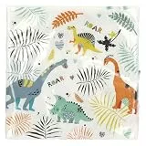 Folat 68350 Servietten Dino Roars 33x33cm-20 Stück, Mehrfarbig, Mittel