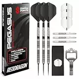 RED DRAGON Darts - Pegasus Switch Points Dartpfeile – Steel Tip Darts 23g | Profi 90% Tungsten Steeldarts | Dart Set mit Fluge, Schäften & Etui