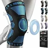 NEENCA Kniestütze, Komprimierte Kniebandage mit Patella Gel Pads & Feder Seitenstabilisatoren, Medizinischer Knieschützer für Laufen, Meniskusriss, Arthritis, Gelenkschmerzlinderung, ACL, Erholung