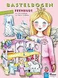 ATELIER COLOR Feen Haus mit Prinzessin & Einhorn Bastelbogen für Kinder ab 6+ Jahren zum Ausschneiden, Basteln aus Papier Papiermodelle zum Spielen