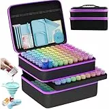 ARTDOT 5D Diamond Painting Zubehör Boxen, 240 Stück Diamant Painting Aufbewahrungsbox mit Koffer Trichter Stickers