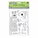 Mal Mich Bunt Ausmal-Tischdecke aus Papier, Motiv Rätsel Spiele