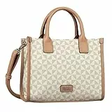 Gabor bags Barina Damen Shopper Umhängetasche Reißverschluss Klein Weiß