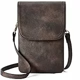 BOSTANTEN Klein Handytasche zum Umhängen, PU Leder Handy Umhängetasche Damen, Handytasche mit Geldbörse zum Umhängen, handtasche damen umhängetasche für Designer Kaffee