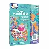 ARTISTA 9301901 Bastelset Sand & Folien Bilder Meerjungfrau, DIY-Kit für Kinder, Kreativset in praktischer Aufbewahrungsbox