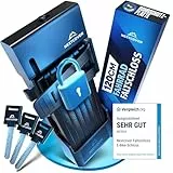 NEXTCOVER® Faltschloss Fahrrad FoldOne - Das Original - mit SteelSecure-Technologie und 3 Schlüsseln I Robustes Fahrradschloss Faltschloss, Fahrradschloss hohe Sicherheit mit Halterung, 120cm