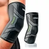 NativoDex Ellenbogenbandage – Kompressionsbandage für Ellenbogen, Bandage für Tennisarm, Golferarm, Sehnenentzündung, Arthrose, Sport - Armbandage Herren und Damen