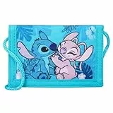Lilo & Stitch Geldbörse für Kinder, 9 x 13 cm, Brustbeutel mit Reißverschluss, Geschenk für Jungen und Mädchen