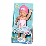 BABY Born Schwimmende Lizzie 30cm, Aufzieh-Badepuppe, wasserfest, funktioniert ohne Batterien, 30 cm große Puppe, 835302 Zapf Creation