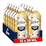 Lenor Weichspüler 12x38 Waschladungen, Goldene Orchidee, 24H Unwiderstehliche Frische