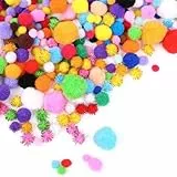 Pompons zum Basteln - 1000 Stück 1-3cm Mini Pom Poms für Handwerk Herstellung, Pompons Bälle für Ostern, Weihnachten, Kinder, Bunte Pompons für Lustige DIY Kreative Handwerk (1.5CM 1000 Stück)