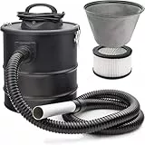 Sellnet Aschesauger 20L Kaminsauger 1650W + Blasfunktion mit DUAL Filter System, Mobiler Staubsauger Ideal zum Reinigen von Kaminöfen, Grills und Feuerstellen SN2018