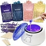 Waxing set Wachsmaschine Wachswärmer gerät, Wax Warmer mit Wachsperlen für Wachs Haarentfernung, Waxing Maschine Set, Wax Maschine für Wachs Haarentfernung Perlen