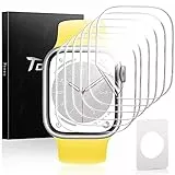 TOCOL 6 Stück Schutzfolie kompatibel mit Apple Watch Series 6/5/4/SE 40mm Klar HD Weich TPU Folie Nicht Glas Blasenfreie Kompatibel mit Hülle Displayschutz