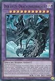 DUAD-DE036 - Der erste Drachenherrscher - Super Rare - Deutsch - 1. Auflage - Duelist's Advance -mit LMS Trading Fieldcenter-Karte Yugioh