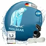 PoolBear | Poolkissen Winter 2m Winterkissen XXL I Pool-Luftkissen mit Doppelnaht inkl Reparaturset I Überwinterung-Frostschutz-Kissen Poolpolster